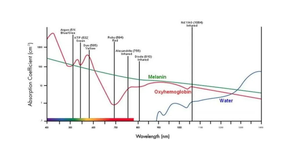 Chromophore Absorption Chart - Waters Edge Medical Clinic