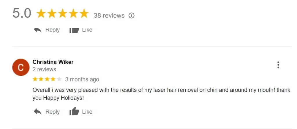 Customer Testimonial 2 - Laser Hair Removal