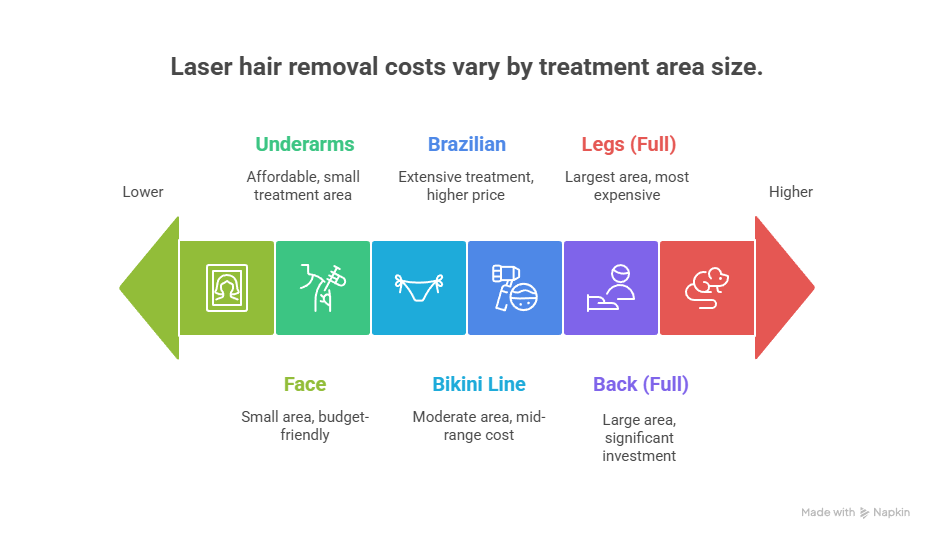 Laser Hair Removal Pricing List Breaking Down Each Treatment Area Waters Edge Medical Clinic Laser Hair Removal Pricing List Breaking Down Each Treatment Area